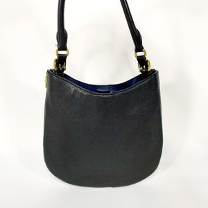 J. CREW Goodwinn Hobo Black Leather Bag shoulder